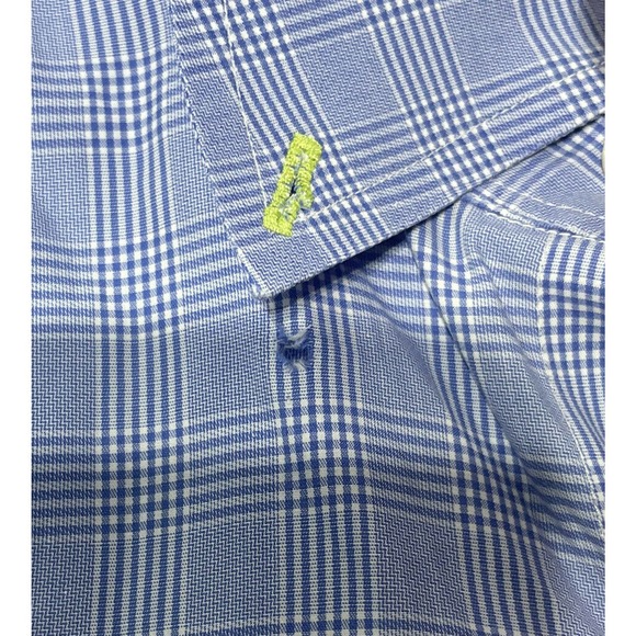 Robert Talbott Estate Shirt Men's Large Trim Fit‎ Missing Button - Picture 3 of 5